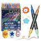 🥳2026 HOT SALE🥳💞50K+ SOLD! 🎨✨ Glitter Brush Markers – dual-tip design, shimmering ink makes cards & crafts sparkle. 💌💚