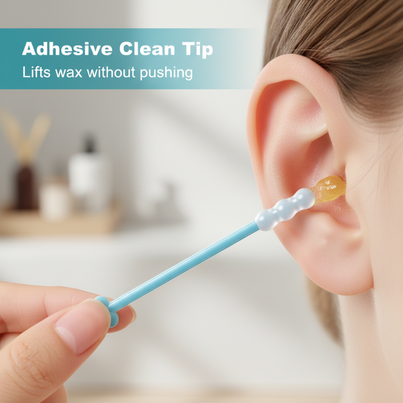 🥳Last Day Buy 1 Get 1 Free🦻 Reusable Earwax Remover with Soft Adhesive Tips – Removes wax effectively without cotton mess 🧼👂