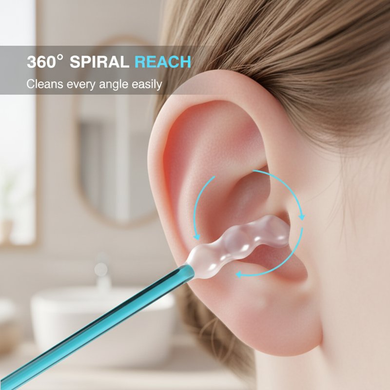 🥳Last Day Buy 1 Get 1 Free🦻 Reusable Earwax Remover with Soft Adhesive Tips – Removes wax effectively without cotton mess 🧼👂