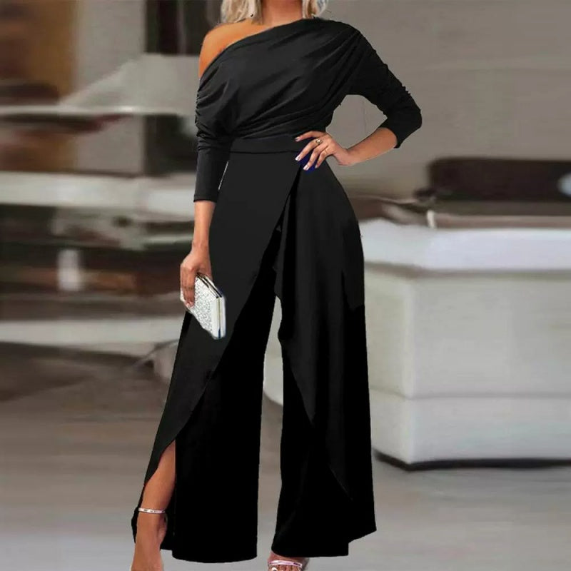 👗Women's Elegant One-Shoulder Jumpsuit