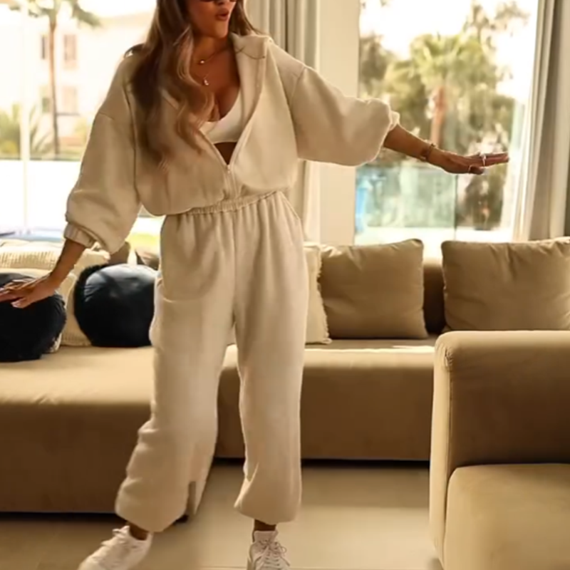 Women's Casual Hooded Jumpsuit