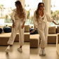 Women's Casual Hooded Jumpsuit
