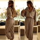 Women's Casual Hooded Jumpsuit