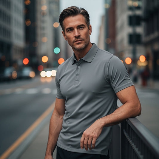 📢Big Sale⏰Men's Quick-Dry Short-Sleeve Lapel T-Shirt