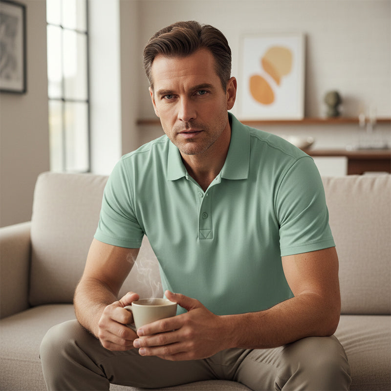 📢Big Sale⏰Men's Quick-Dry Short-Sleeve Lapel T-Shirt