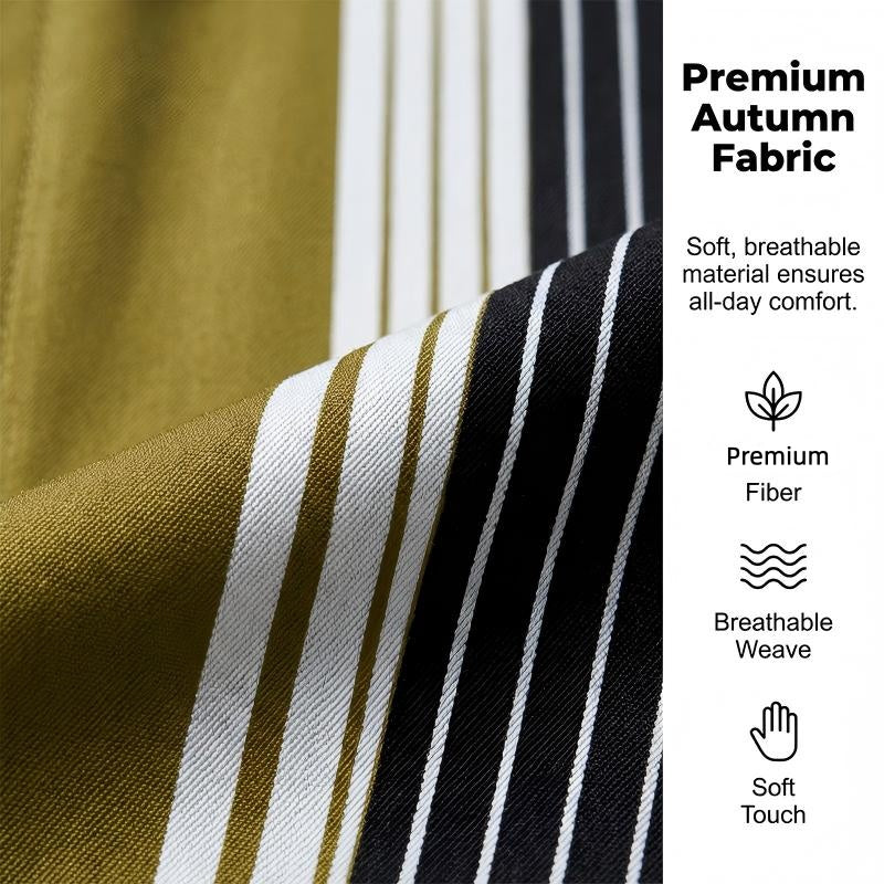 👔 50% OFF NOW! ✨ Men's Striped Shirt & Pants 2-Piece Set – Effortless Style, Comfortable Fit & Perfect for Casual Days 👖