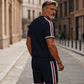 🎁New arrival 50% OFF💥Men's Quarter-Zip Shirt & Shorts Set