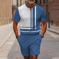 🎁New arrival 50% OFF💥Men's Quarter-Zip Shirt & Shorts Set