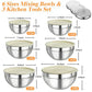 🥣 50% OFF NOW! 🔪 6 Stainless Steel Bowls with 3 Grater Accessories – Various Sizes, Airtight Lids & Stackable ✨