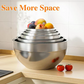 🥣 50% OFF NOW! 🔪 6 Stainless Steel Bowls with 3 Grater Accessories – Various Sizes, Airtight Lids & Stackable ✨