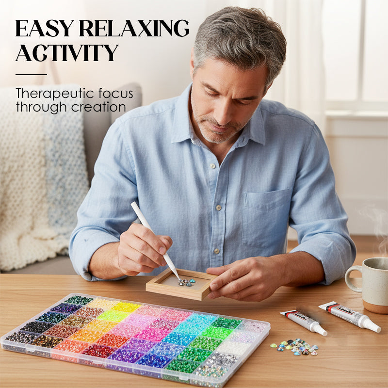 🥳2026 HOT SALE🥳💞50K+ SOLD! 💎✨ 50% OFF! Flatback Crystal Bedazzling Rhinestones Set – Vibrant multi‑colors, includes dotting pen & glue. Perfect for phone cases, shoes, bags & nail art – unleash your sparkle! 🎨🖌️