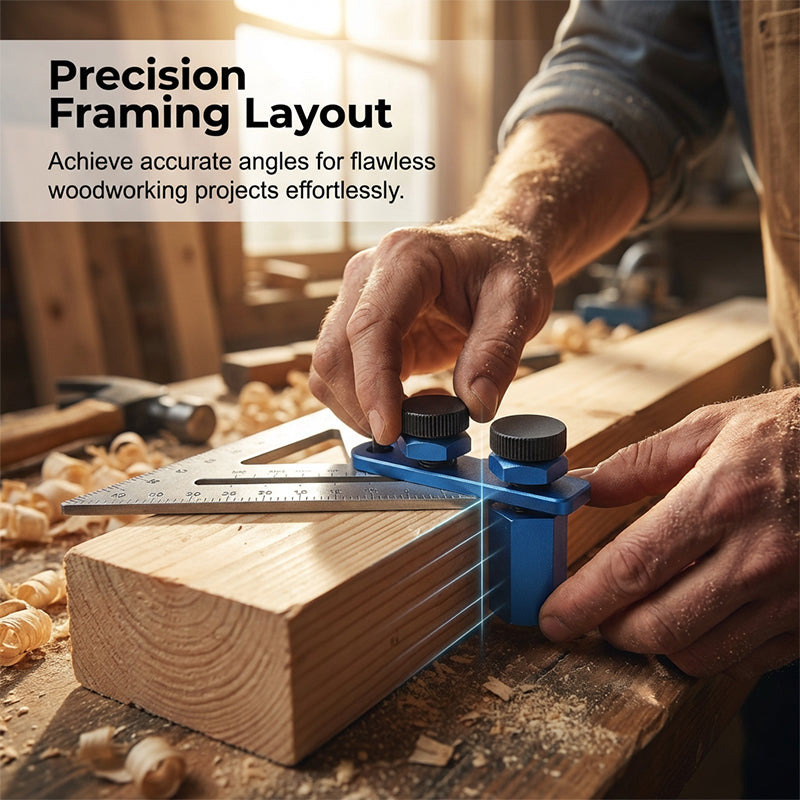 🔩 LIMITED-TIME 50% OFF! ✨ Aluminum Stair Gauge Clamp – Precision Layout, Durable Build, Secure Locking 🛠️