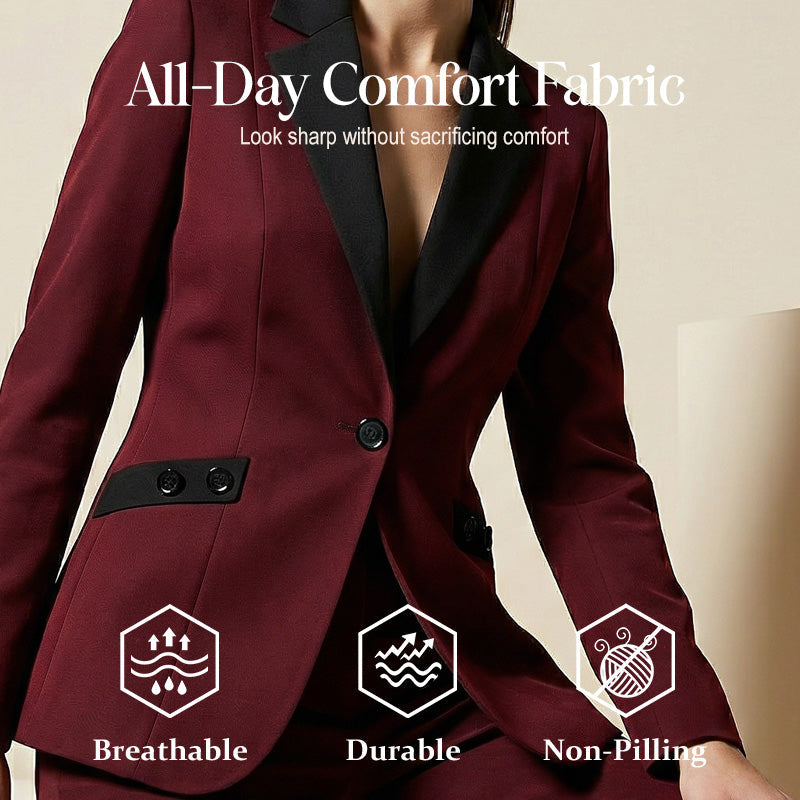 💼 Modern Formal Suit Set with Straight-Leg Pants – Sleek, Stylish & Professional Look for Any Occasion ✨🖤