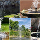 🎁Solar Fountain, Solar Powered Bird Bath Fountain Pump with 4 Nozzles 1.4W Solar Panel Kit Water Pump, Outdoor Watering Submersible Pump for Pond, Pool, Garden, Fish Tank