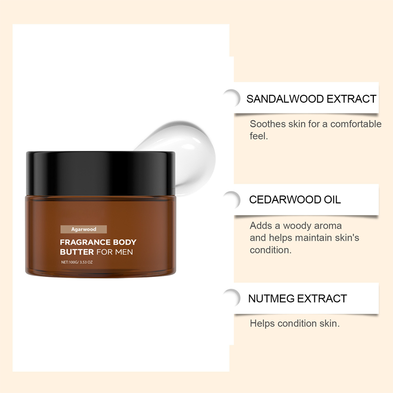 🔥Hot Sale Deals-Men's Agarwood Fragrance Body Butter