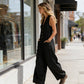 🌞Women's Sleeveless V-Neck Wide-Leg Jumpsuit