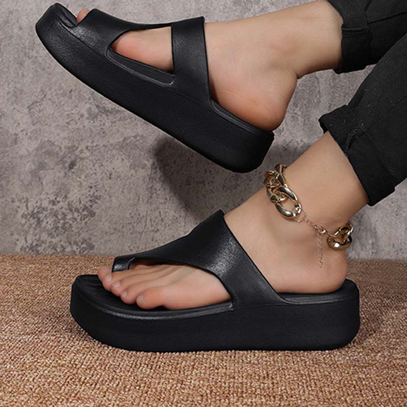 📢📢50% OFF !!!⏰Trendy Toe-Loop Platform Sandals – Lightweight & All-Match for Daily Wear