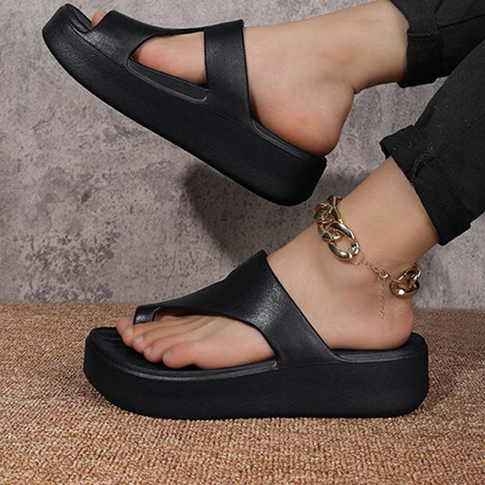 📢📢50% OFF !!!⏰Trendy Toe-Loop Platform Sandals – Lightweight & All-Match for Daily Wear