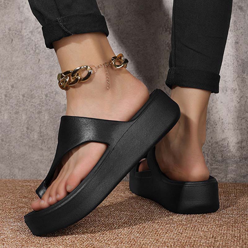 📢📢50% OFF !!!⏰Trendy Toe-Loop Platform Sandals – Lightweight & All-Match for Daily Wear