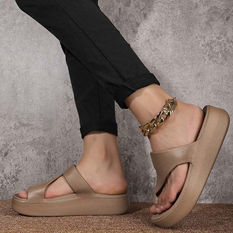 📢📢50% OFF !!!⏰Trendy Toe-Loop Platform Sandals – Lightweight & All-Match for Daily Wear