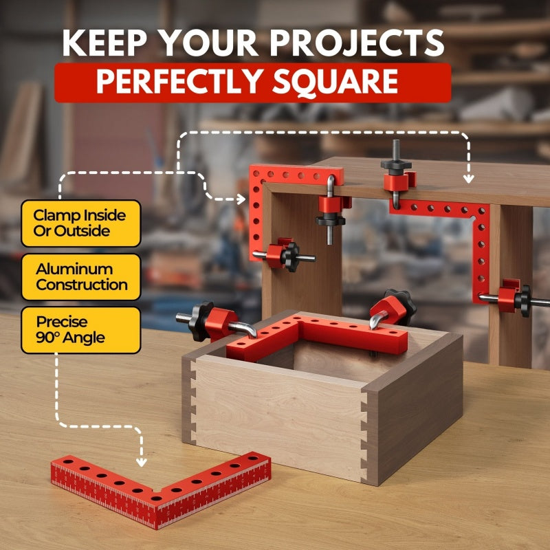 🔥 90° Positioning Support Kit with Right-Angle Clamps – Precision and Stability in Every Project 🛠️📐✨
