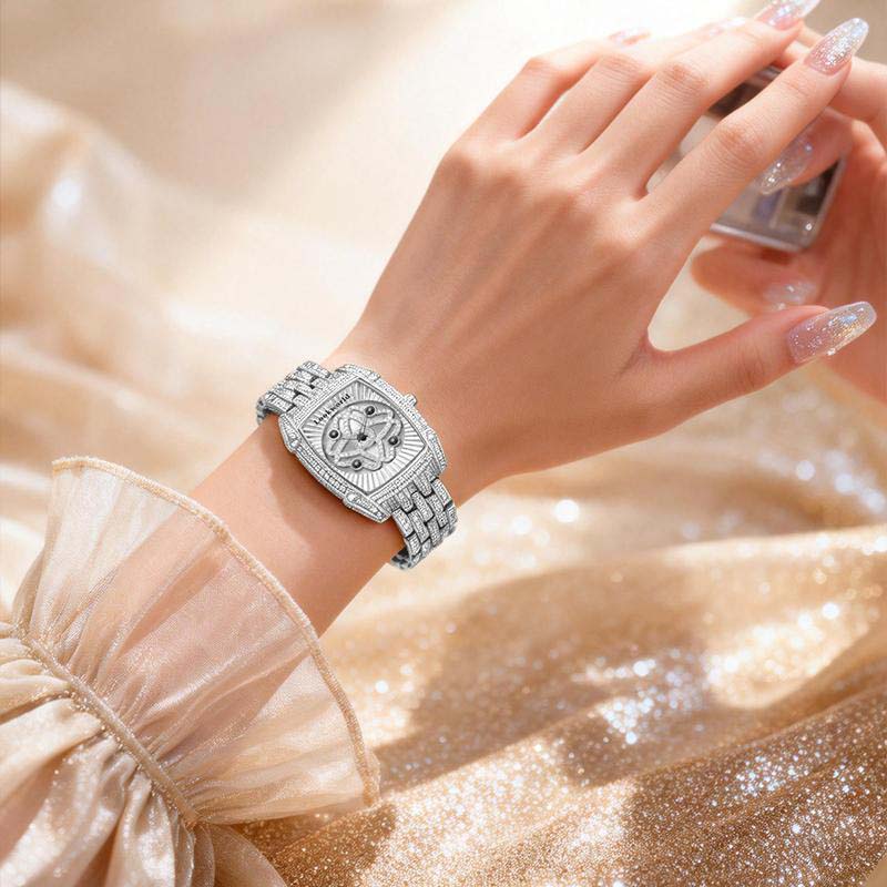 💎 Women's Rhinestone-Encrusted Quartz Wristwatch