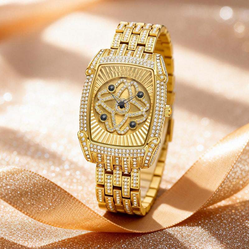 💎 Women's Rhinestone-Encrusted Quartz Wristwatch