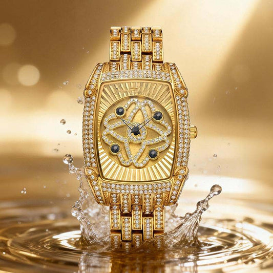 💎 Women's Rhinestone-Encrusted Quartz Wristwatch
