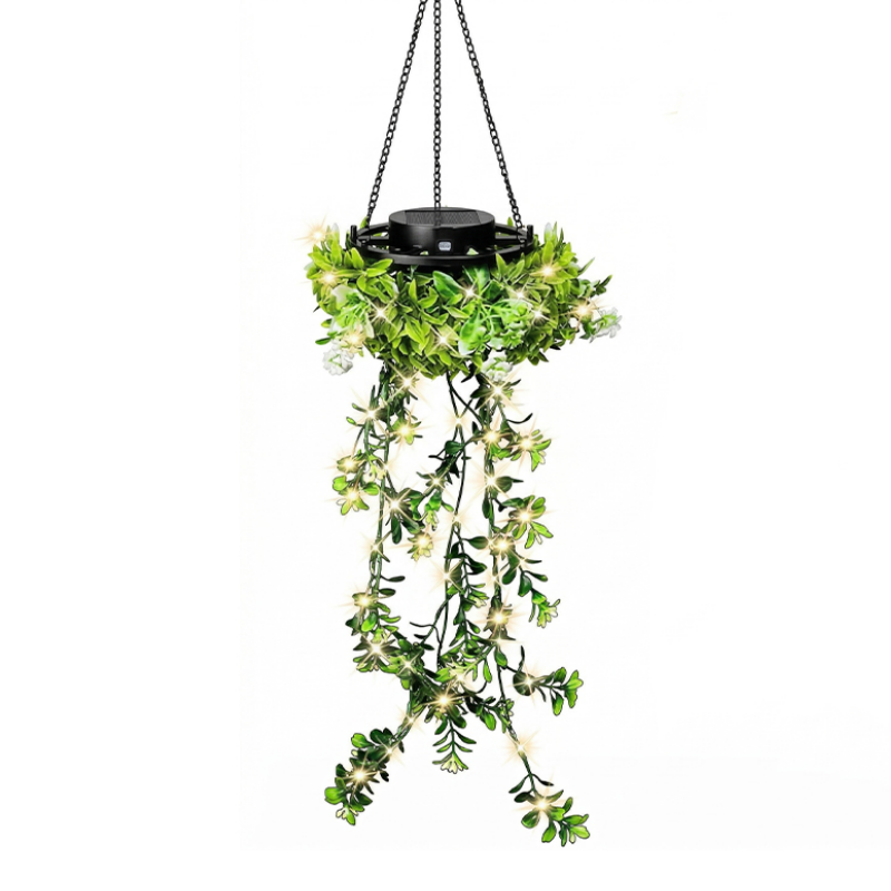 ☀️ 50% OFF – Solar Ivy Lights with Artificial Leaves – Waterproof, 8 Lighting Modes & Flexible – Perfect for Gardens, Balconies & Wall Decoration 🌿💡✨