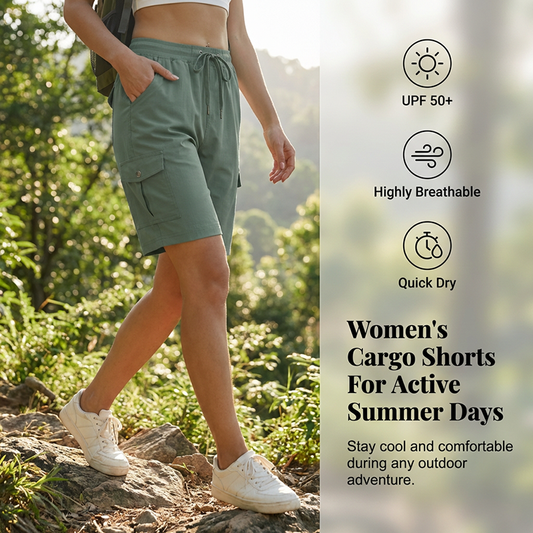 🌞2026 Spring Special Offer 50% OFF🌿Women's Quick-Dry Cargo Shorts with Pockets