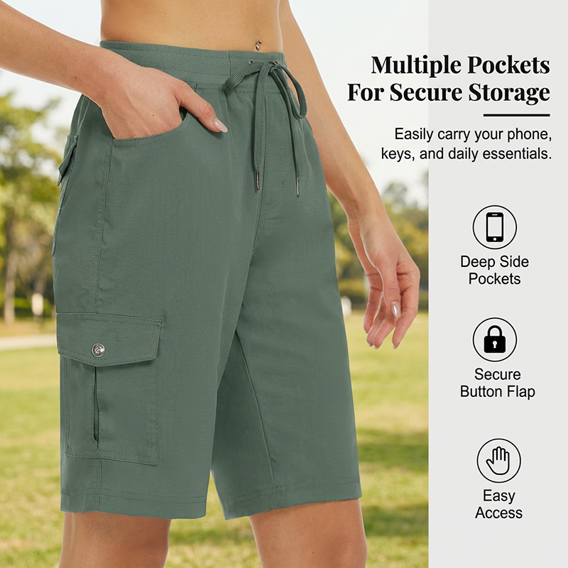 🌞2026 Spring Special Offer 50% OFF🌿Women's Quick-Dry Cargo Shorts with Pockets