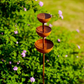 💐3-Tier Rustic Metal Bird Feeder & Drinker Stake