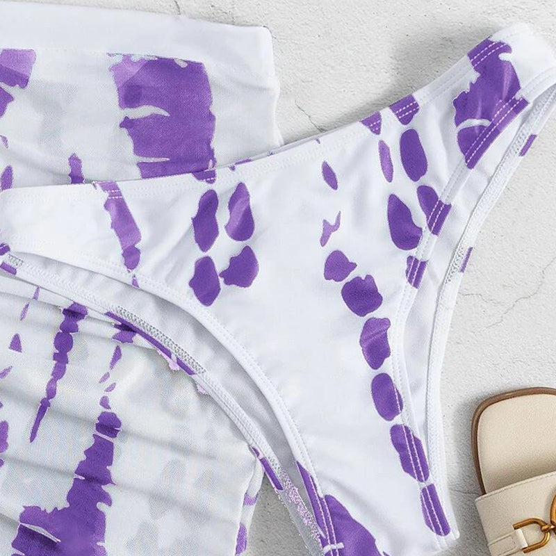 🏖️Women's Ruched 3-Piece Bikini Set