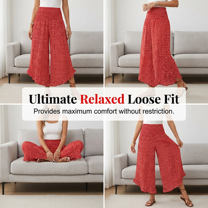 🎁New arrival 50% OFF💥Women’s Flowy High Waist Wide-Leg Pants – Slimming, Comfy & Chic