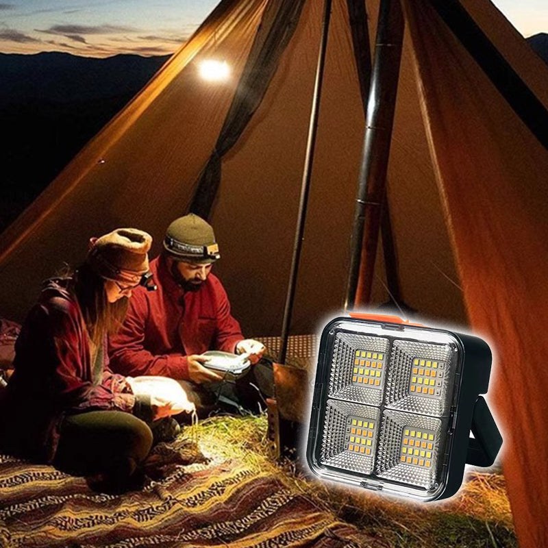 💡Portable Solar Work Light with 4 Lighting Modes🏕️