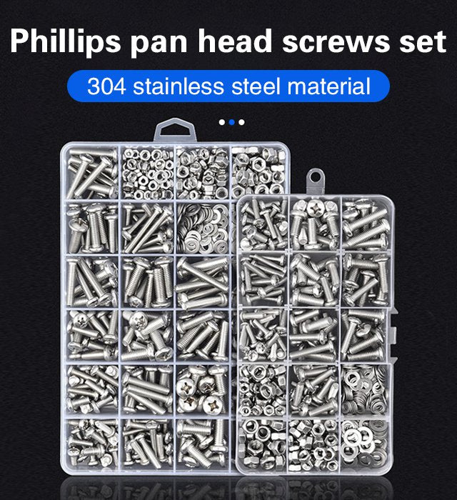 Household Phillips Pan Head Screws Set