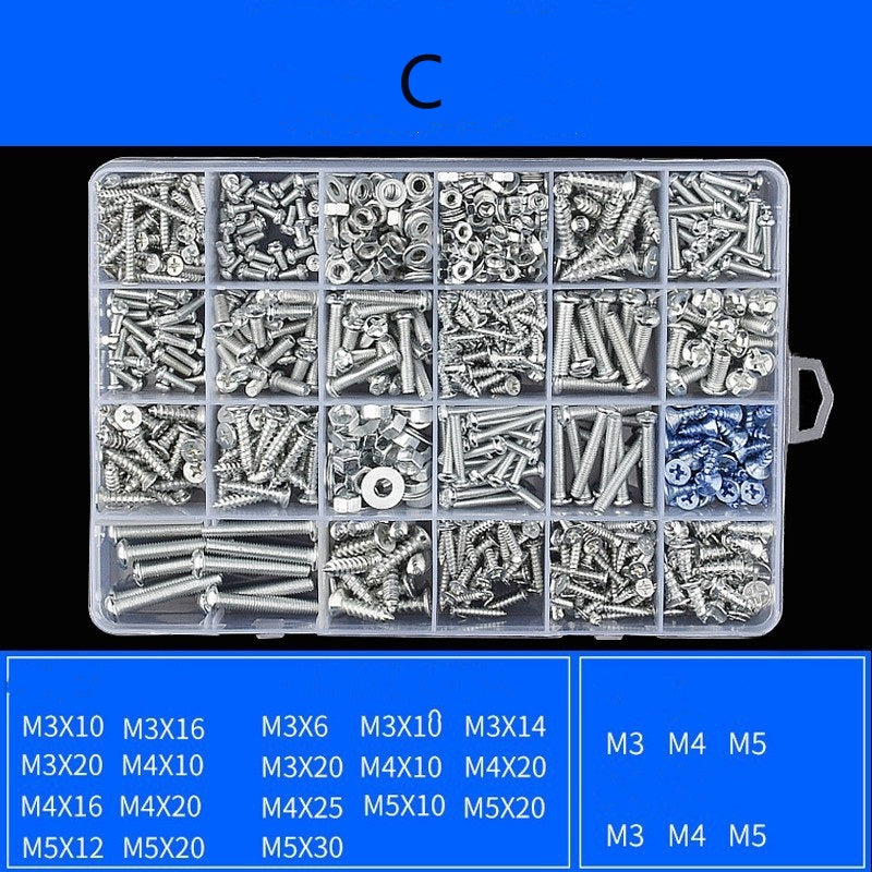 Household Phillips Pan Head Screws Set