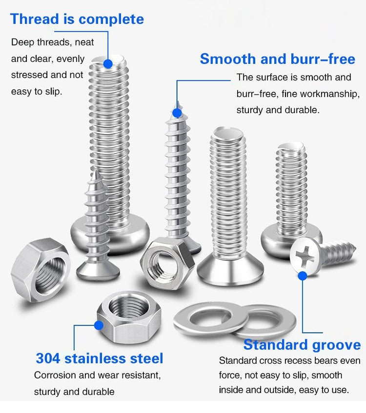 Household Phillips Pan Head Screws Set