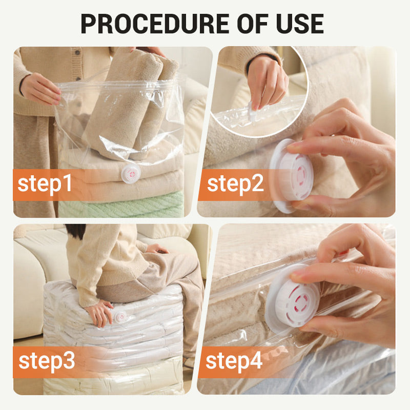 🔥BUY MORE SAVE MORE!!!🛍️ Careluxpro Vacuum Bag – Press-to-Seal, Waterproof & Space-Saving, Tidy Your Closet in Minutes ✅