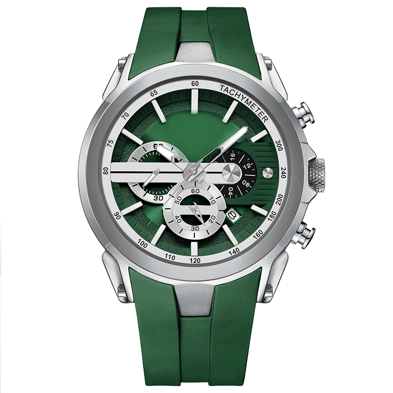 Sport Style Luminous Silicone Strap Waterproof Watch