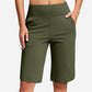 ⏰Last Day Sale 49% OFF🔥Women's Bermuda Shorts with Pockets -👍Knee Length Athletic Casual Long Shorts1