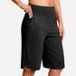 ⏰Last Day Sale 49% OFF🔥Women's Bermuda Shorts with Pockets -👍Knee Length Athletic Casual Long Shorts1