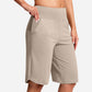⏰Last Day Sale 49% OFF🔥Women's Bermuda Shorts with Pockets -👍Knee Length Athletic Casual Long Shorts1