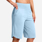 ⏰Last Day Sale 49% OFF🔥Women's Bermuda Shorts with Pockets -👍Knee Length Athletic Casual Long Shorts1