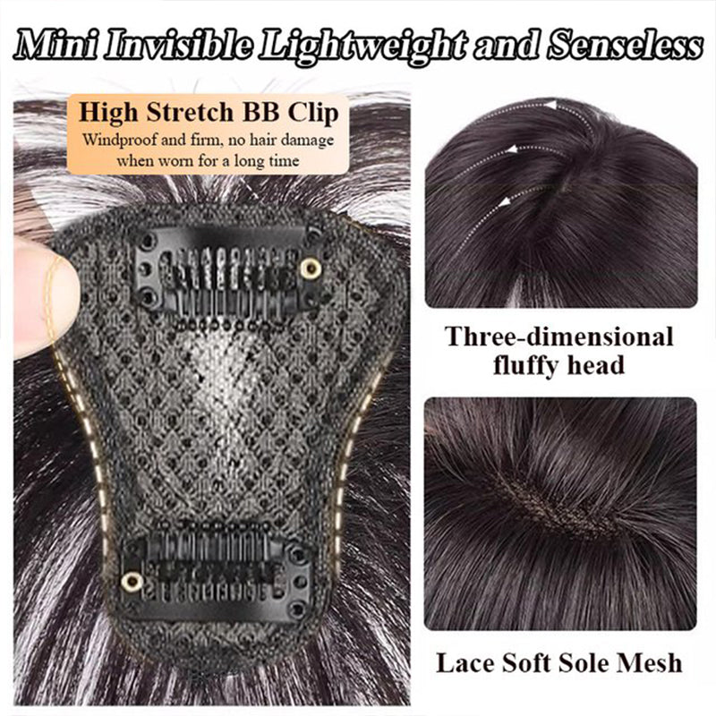 📢📢40% OFF !! ⏰Seamless Clip-on French Bangs Wig