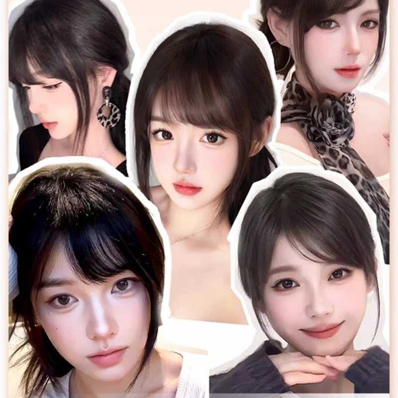 📢📢40% OFF !! ⏰Seamless Clip-on French Bangs Wig
