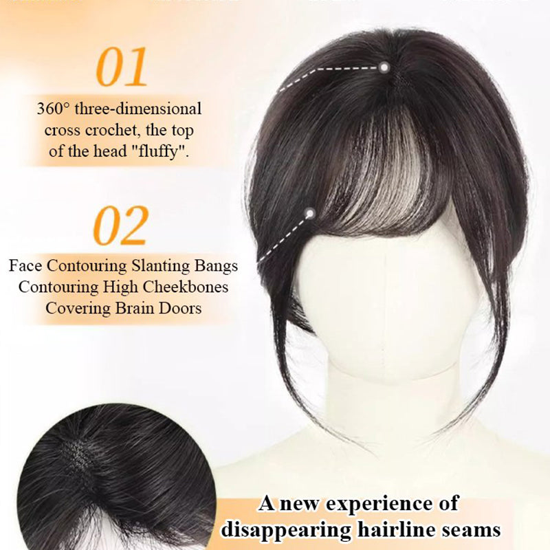 📢📢40% OFF !! ⏰Seamless Clip-on French Bangs Wig