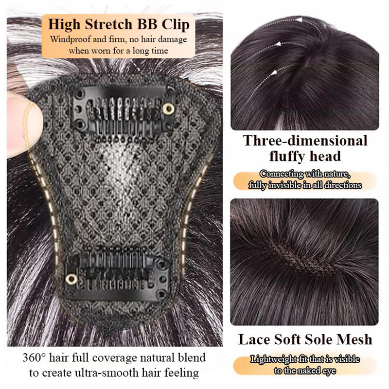 📢📢40% OFF !! ⏰Seamless Clip-on French Bangs Wig
