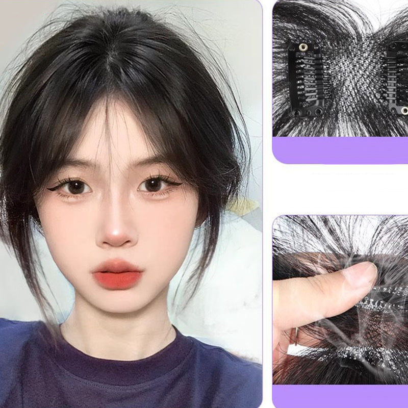 📢📢40% OFF !! ⏰Seamless Clip-on French Bangs Wig