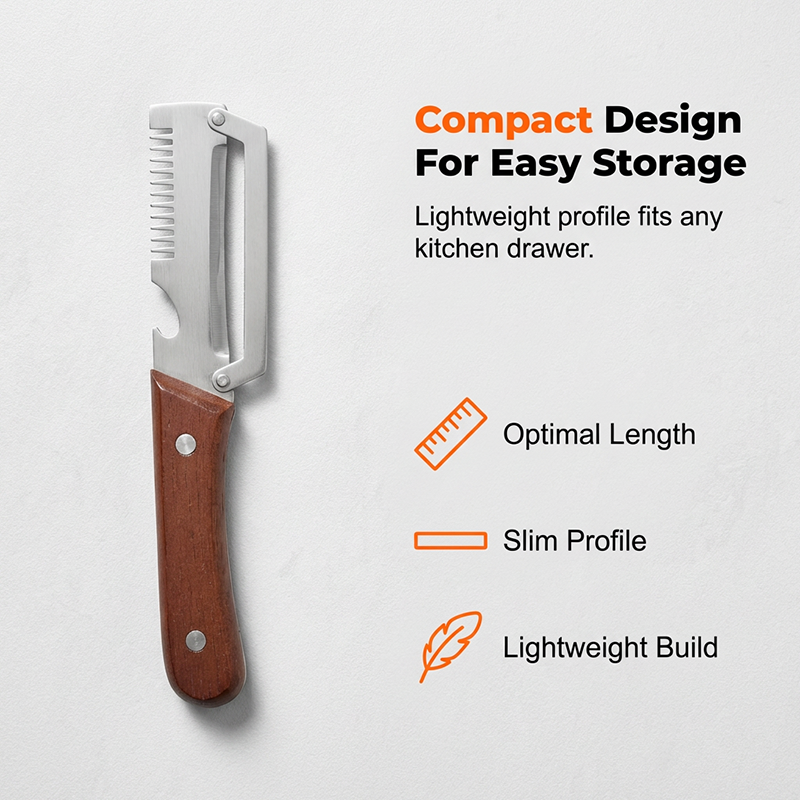 3-in-1 Scallion Shredder & Peeler Kitchen Tool